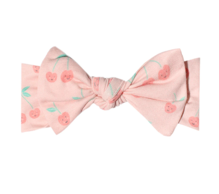 Cheery Knit Headband Bow