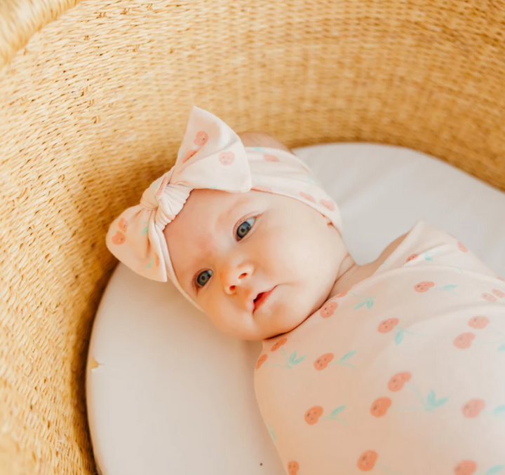 Cheery Knit Headband Bow