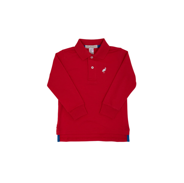 Long Sleeve Prim &amp; Proper Polo &amp; Onesie - Richmond Red