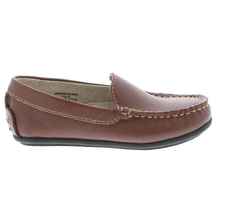 Brooklyn Cognac Leather Moccasin Loafer
