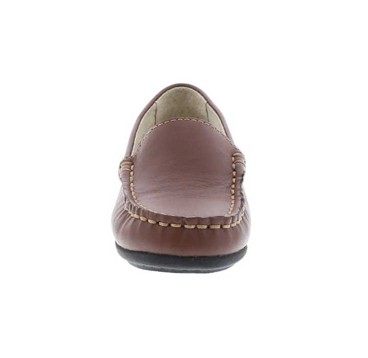 Brooklyn Cognac Leather Moccasin Loafer