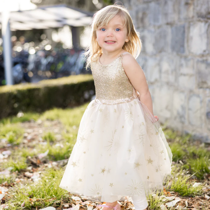 Golden Glam Party Dress