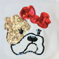 Sequin Team Bulldog Shirt