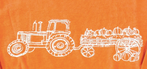 Long Sleeve Burnt Orange Hayride T-Shirt
