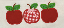 Girls Sleeveless Top Horizontal Apples, White/Red Gingham Print