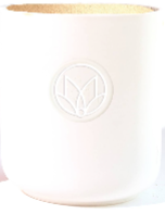 Scalloped Champagne &amp; Rose Soy Candle