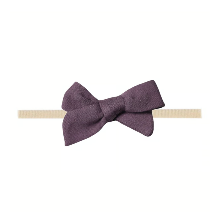 Plum Classic Nylon Bow