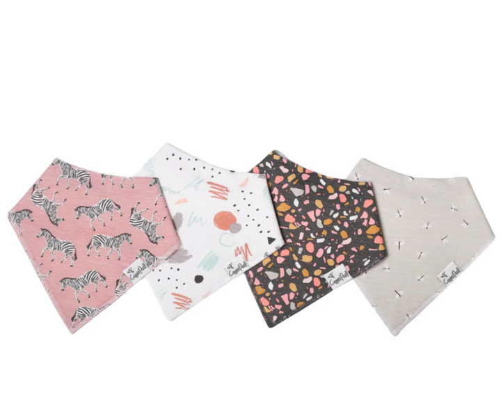 Zella Bandana Bib Set (4-pack)