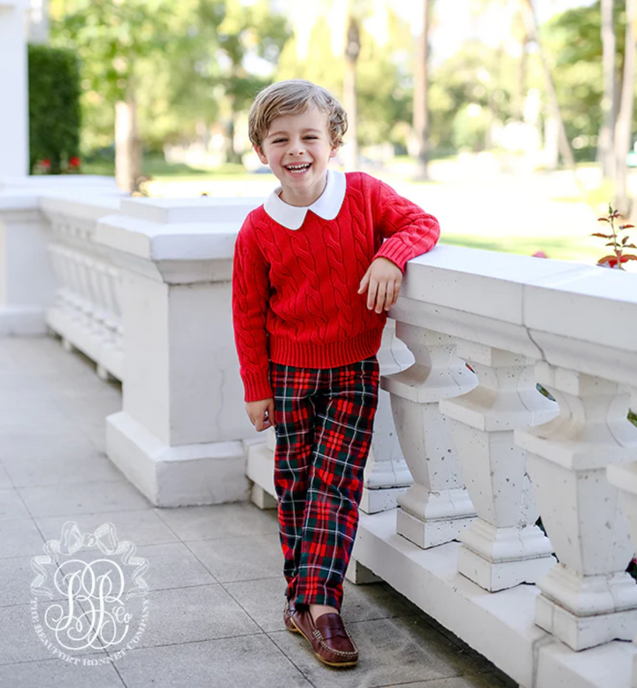 Peter Pan Collar Shirt &amp; Onesie (Long Sleeve Pima) Worth Avenue White