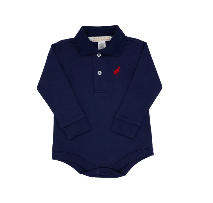 Long Sleeve Prim and Proper Polo and Onesie