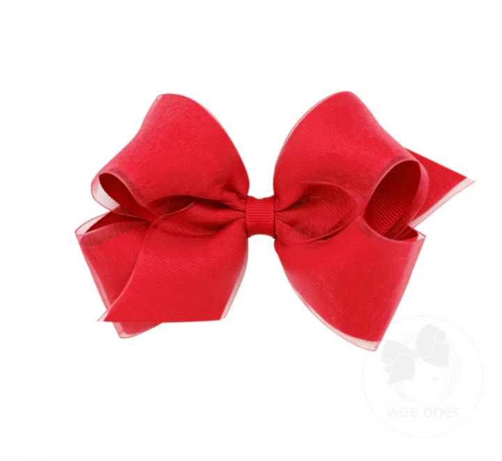 Grossgrain with Organza Overlay Bow