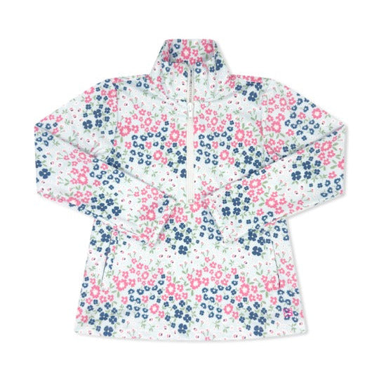 Heather Half Zip - Baton Rouge Blooms