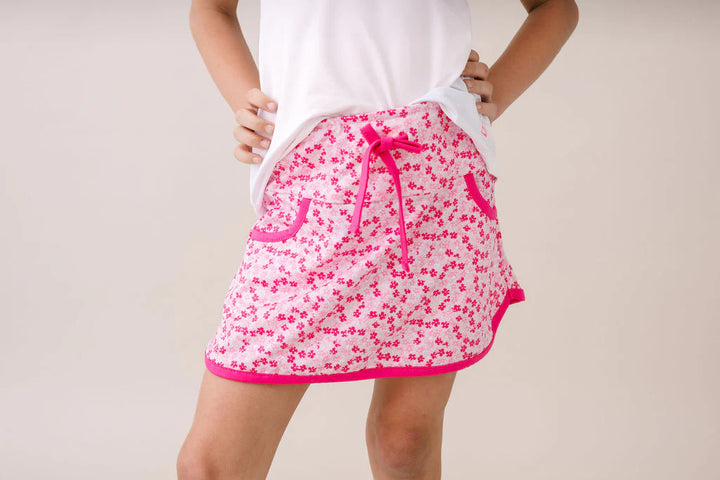 TIffany Skort Pink Petals, Totally Turquoise