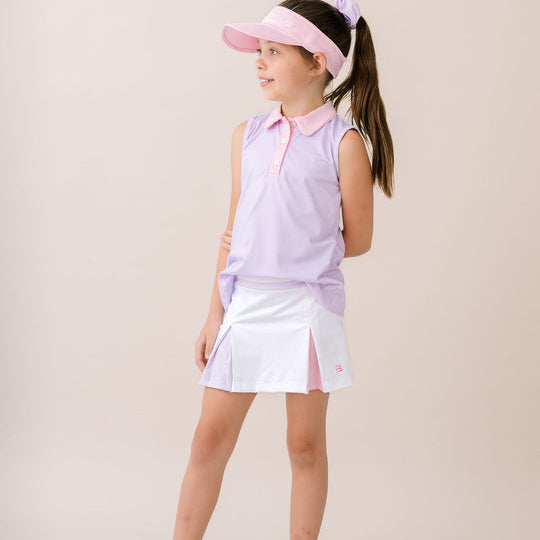 Courtney Skort Pure Coconut, Cotton Candy Pink, Petal Purple