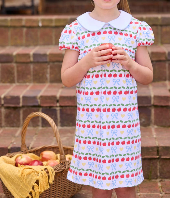 Short Sleeve Evelyn Dress - Apples Days