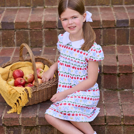 Short Sleeve Evelyn Dress - Apples Days