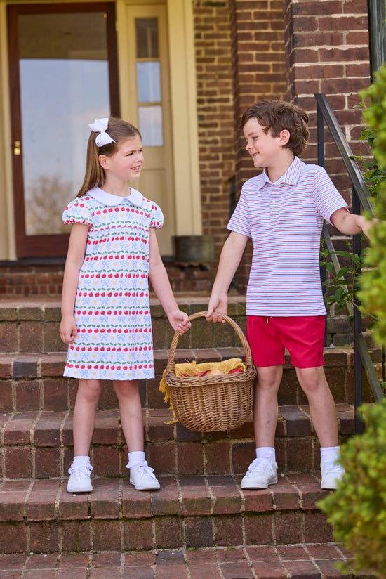 Short Sleeve Evelyn Dress - Apples Days