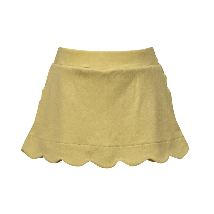 Khaki Scallop Skirt