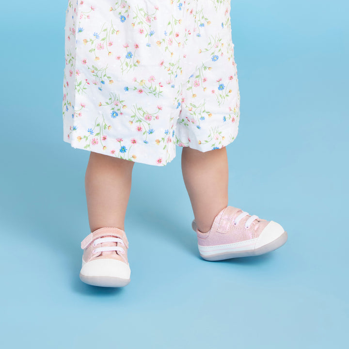 Stevie II (First Walker) Pink Metallic