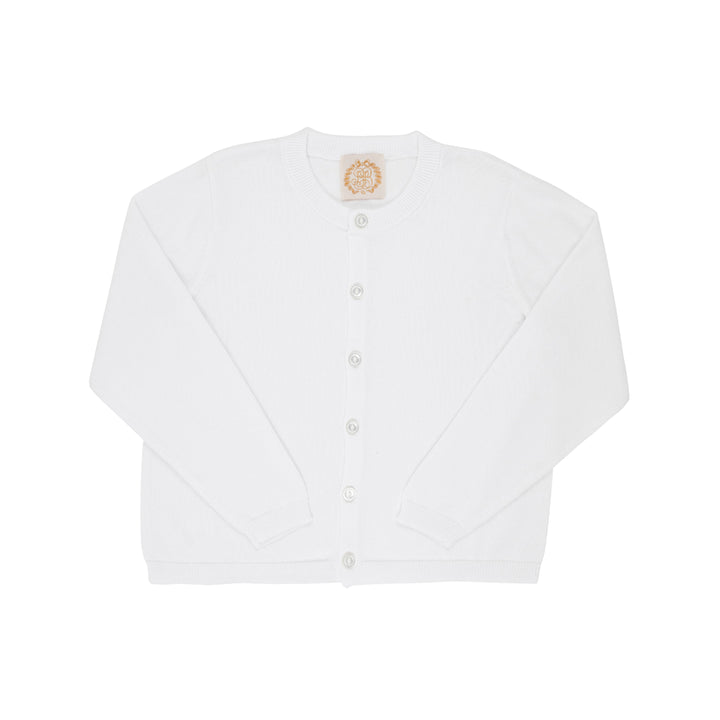 Cambridge Cardigan - Worth Avenue White with Pearlized Buttons