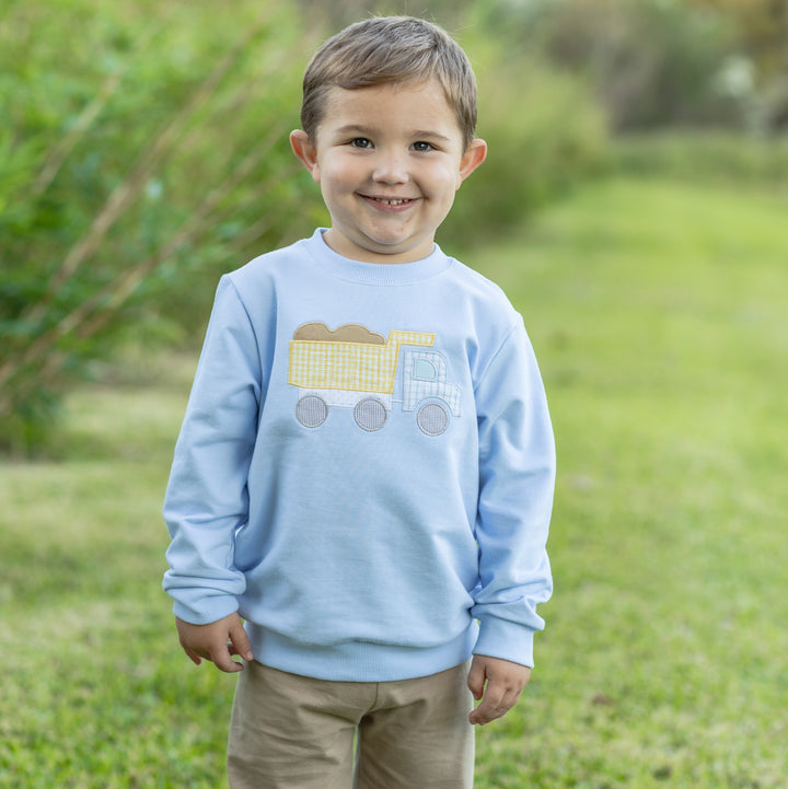 French Terry Pullover- Dump Truck