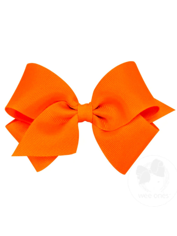 Small Solid Grosgrain Basic Bow
