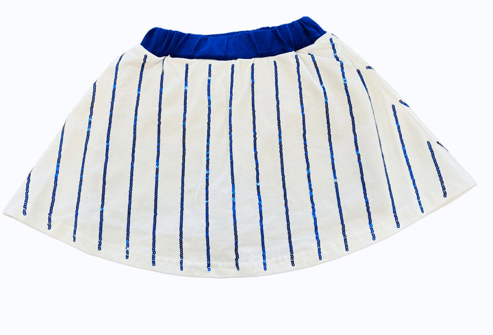 Baseball Royal Blue Striped Skort