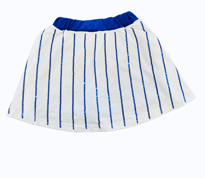 Baseball Royal Blue Striped Skort