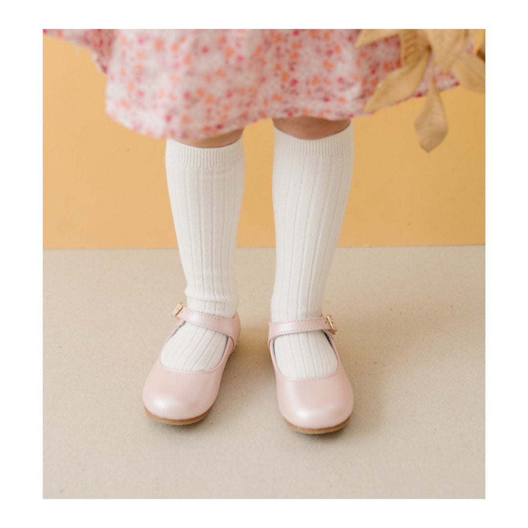 Rebecca Baby Dressy Flat Pearlized Pink