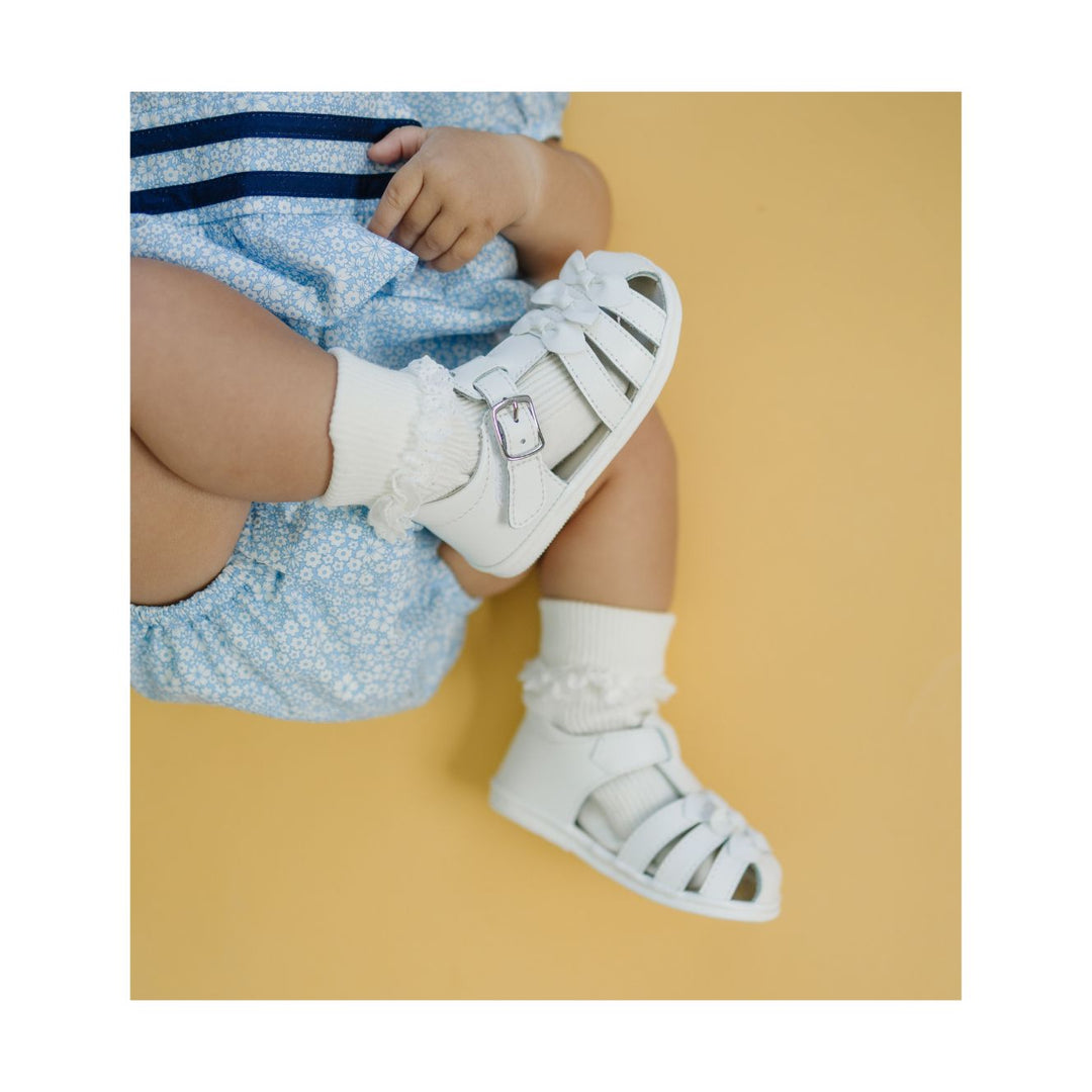 Everly Angel Baby Bow Sandal - Pink