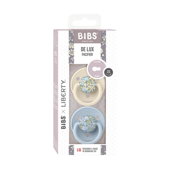 BIBS x LIBERTY De Lux 2 Pack Pacifiers Round