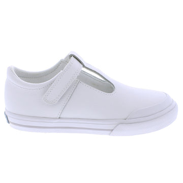 Drew White Leather