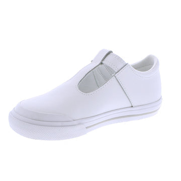 Drew White Leather