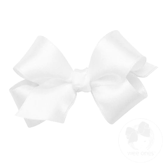 French Satin Basic Bow W/ Knot