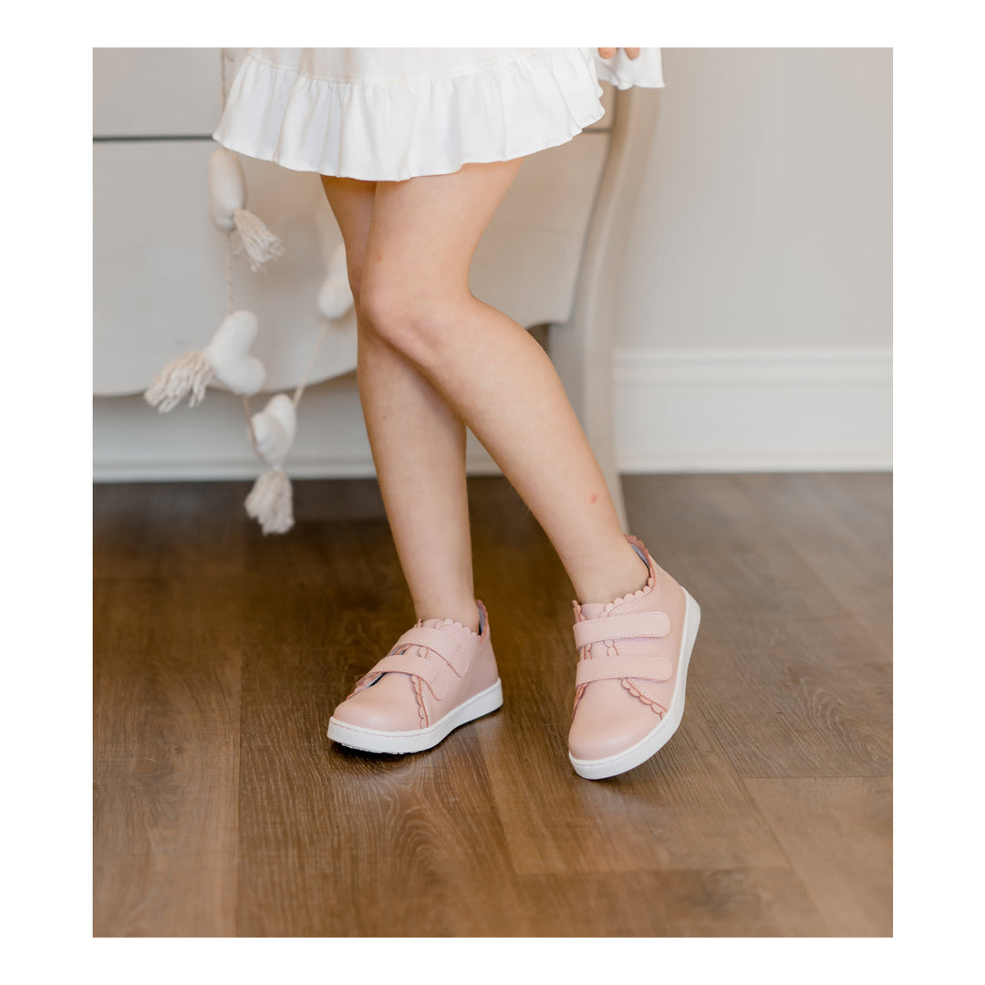 Caroline Scalloped Sneaker - Pink