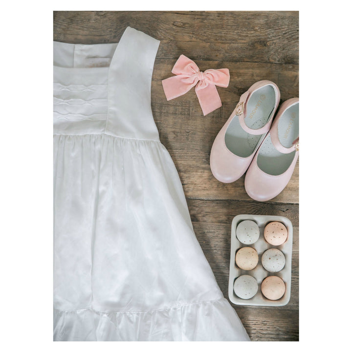 Rebecca Baby Dressy Flat Pearlized Pink