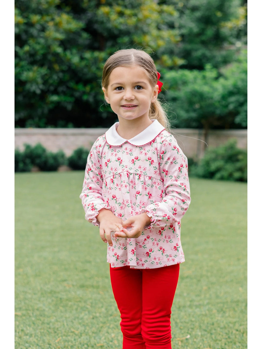 Zinnia Blooms Long Sleeve Tunic Set