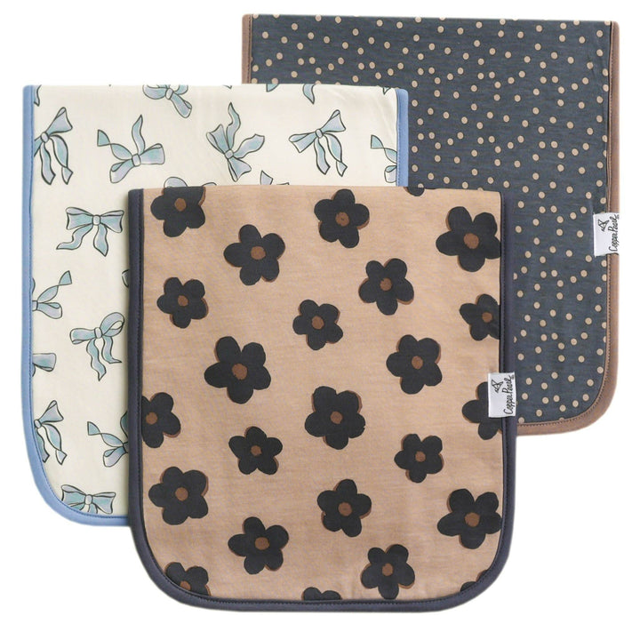 Gemma In Tan Burp Cloth Set (3-Pack)