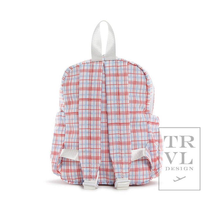 Mini Backer - Classic Plaid Red Backpack