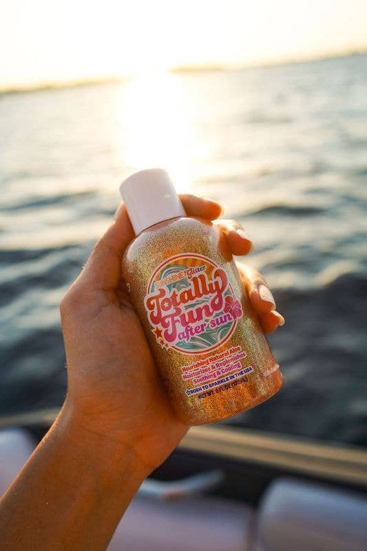 Totally Fun After Sun Glitter Aloe Body Gel 6 oz