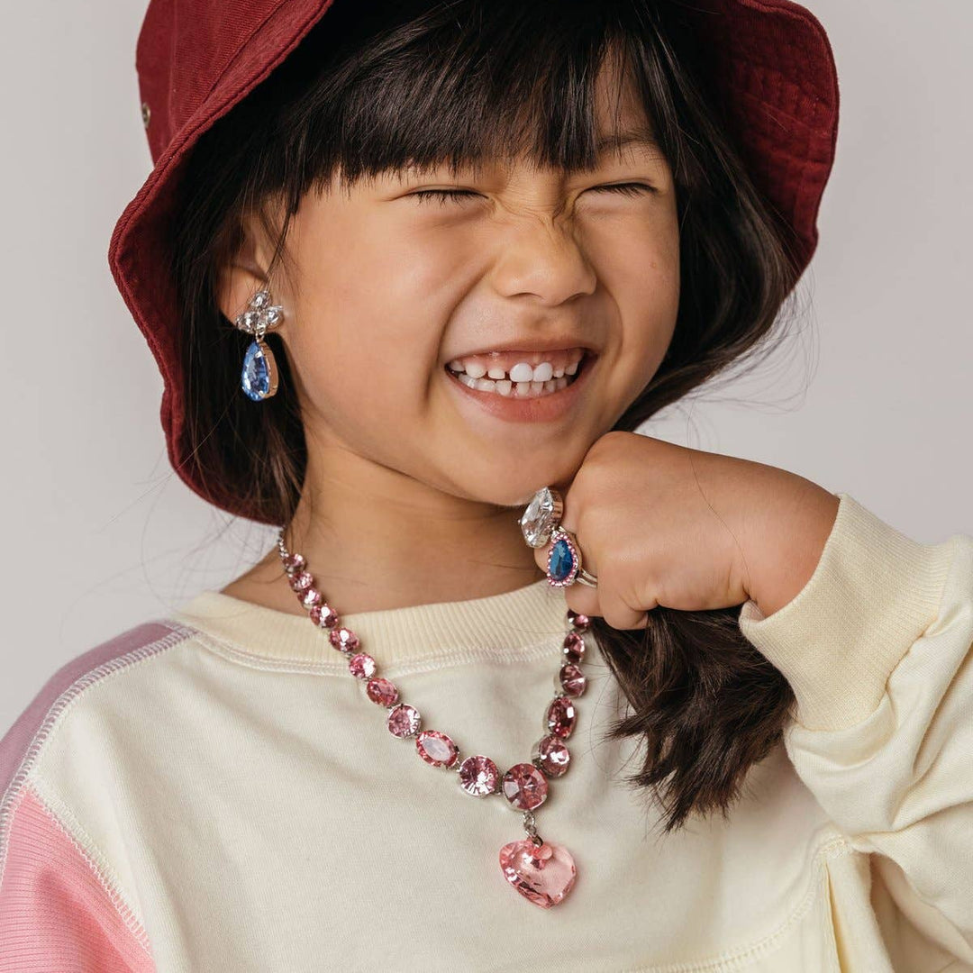 Pink &amp; Blue Necklace Set