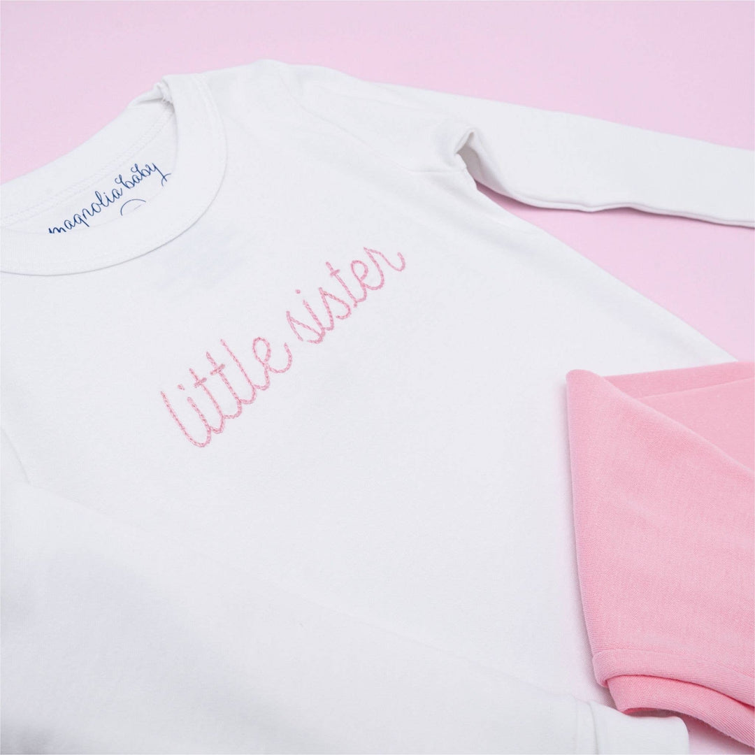 Little Sister Embroidered Long Pajamas