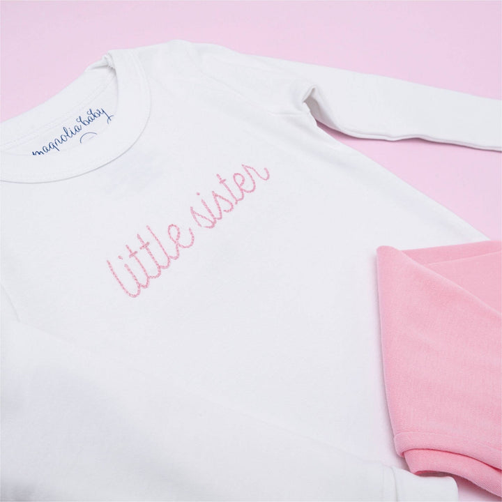 Little Sister Embroidered Long Pajamas