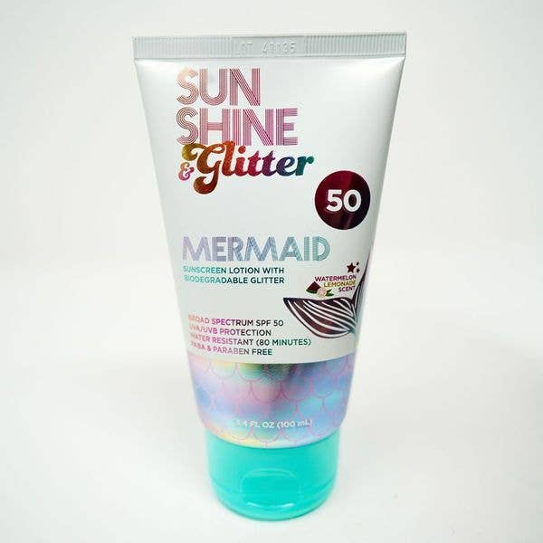 S&amp;G Mermaid Biodegradable Glitter SPF 50 TUBE