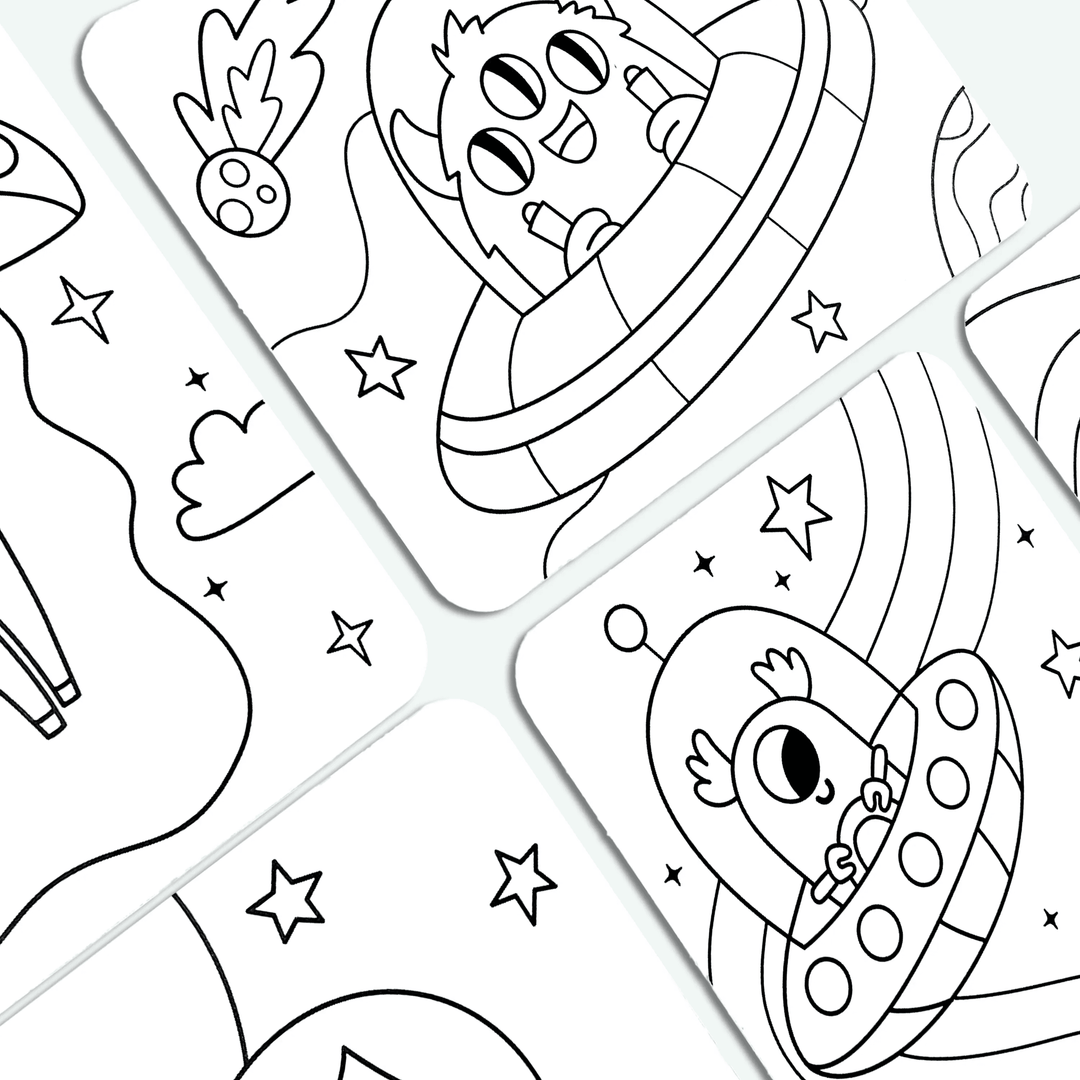 Undercover Art: Hidden Pattern Coloring Activity - Monster A
