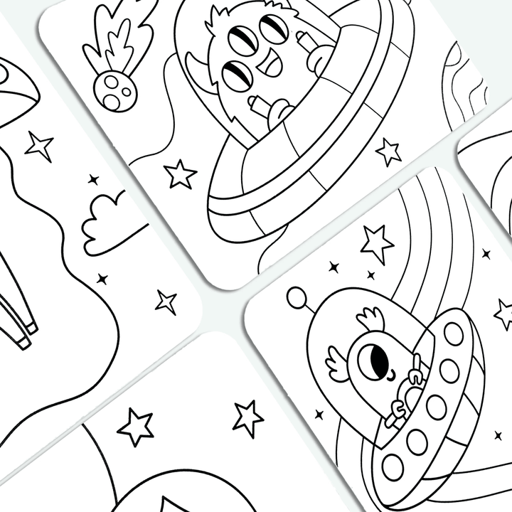 Undercover Art: Hidden Pattern Coloring Activity - Monster A