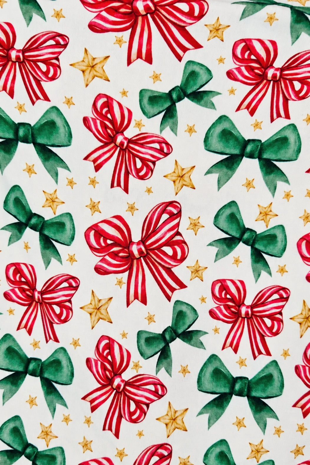 Old-Fashioned Christmas Bows Bamboo Pajamas