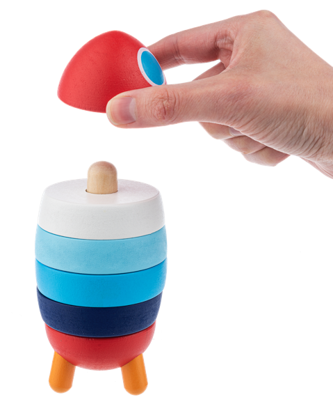 5" Rocket Ship Stacker