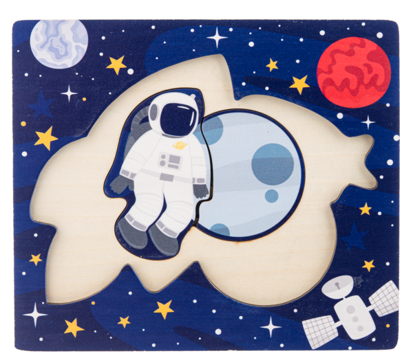 7.5" Wooden Space Layered Puzzle