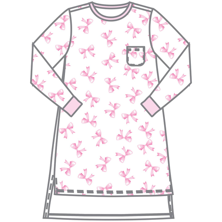 Baby Bows Big Kids L/S Nightdress